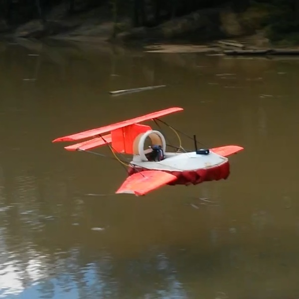 Model Hoverwing over Hogmoor Pond